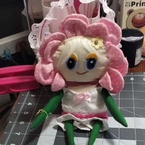 Charming Pink Floral Plush Toy